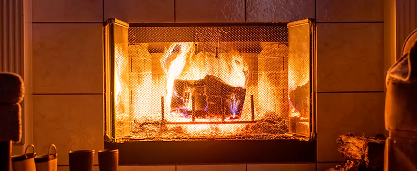 Mendota Hearth Landscape Fireplace Installation in Portland, Texas