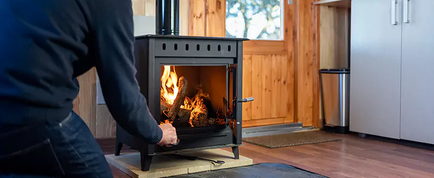 Open Hearth Wood Fireplace Installation in Portland, TX