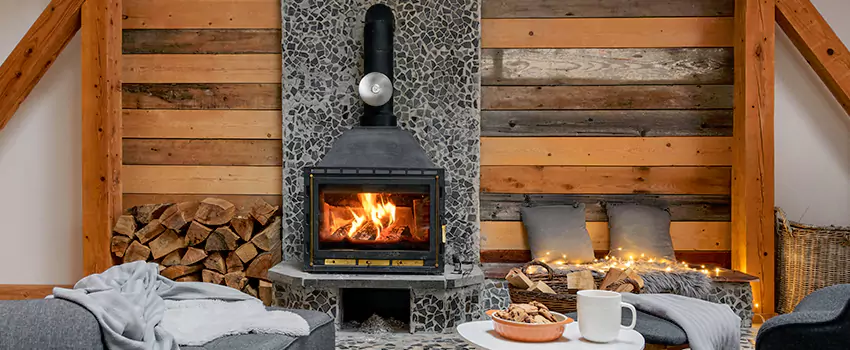 Thelin Hearth Products Direct Vent Gas Stove Fireplace Inspection in Portland, Texas